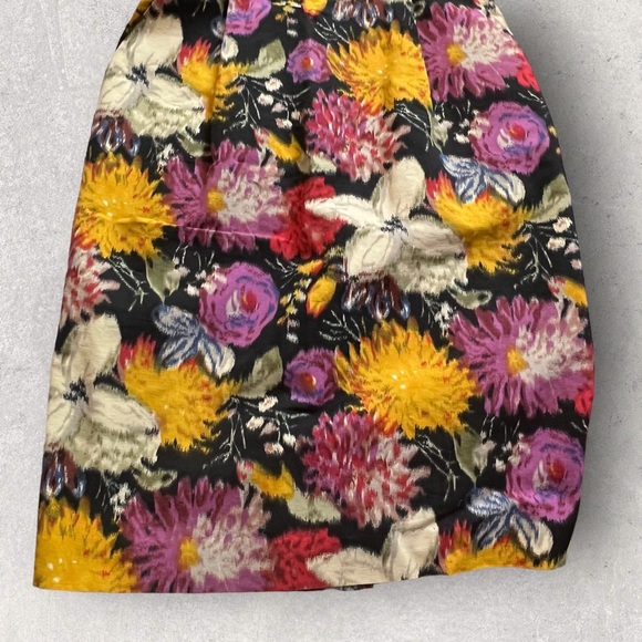 Anthropologie Moulinette Soeurs Tropica Floral Jacquard Strapless Mini Dress 0 - Picture 7 of 7